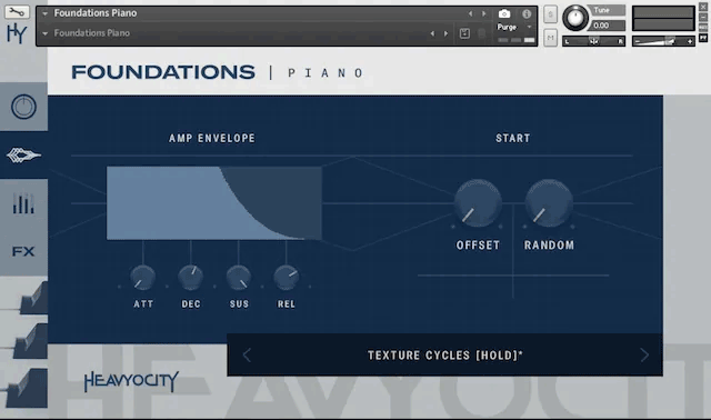 Heavyocity Foundations PianoのADSR機能