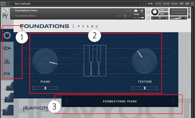 Heavyocity Foundations Pianoの使い方・機能解説